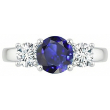Afbeelding in Gallery-weergave laden, echte round diamant 1.75karaat ring close-up detail
