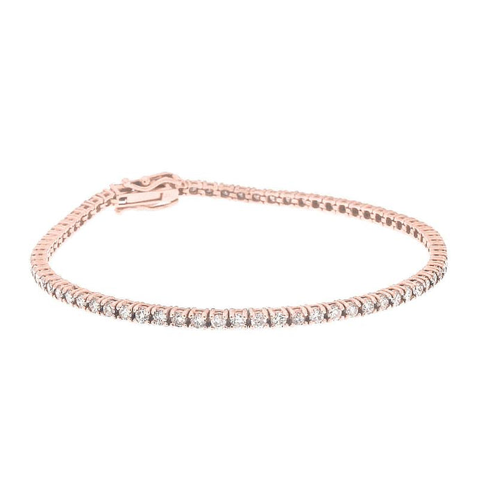 Ronde Briljant Geslepen 3,50 Karaat Echt Diamanten Damesarmband RG 14K