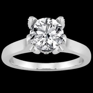 Ronde Briljante Echt Diamanten Solitaire Ring 2,50 Cts.