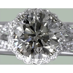 Natuurlijke Diamanten Ring 7ct - Witgoud 14K