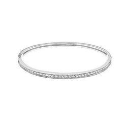 Ronde Echt Diamanten Armband Massief Wit Goud 14K 3,50 Karaat