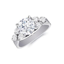 Afbeelding in Gallery-weergave laden, Ronde Echt Diamanten Jubileumring 2,60 Karaat Witgoud 14K Dames
