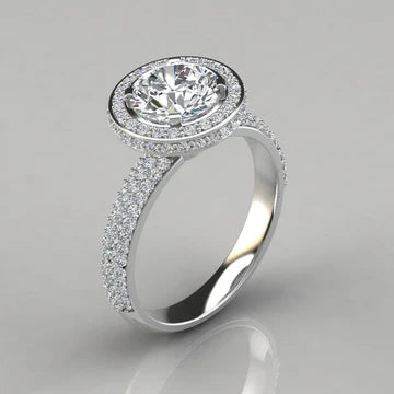 Ronde Echt Diamanten Verlovingsring 2,3 Karaat