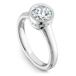 Ronde Natuurlijke uit de aarde gewonnen Diamanten Verlovingsring 2.55 Karaat Witgoud 14K
