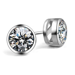 Natuurlijke Diamanten Oorbel 5ct - Witgoud 14K