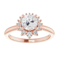 Natuurlijke Diamanten Ring 3.25ct - Roségoud 14K