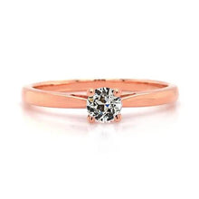 Afbeelding in Gallery-weergave laden, echte round diamant 0.75karaat ring vooraanzicht
