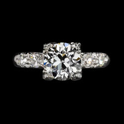 Natuurlijke Diamanten Ring 3.50ct - Witgoud 14K