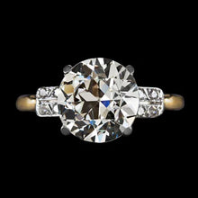Afbeelding in Gallery-weergave laden, Ronde Oude Geslepen Echt Diamanten Trouwring 5 Karaat Gouden Dames Sieraden
