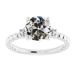 Natuurlijke Diamanten Ring 3.50ct - Witgoud 14K