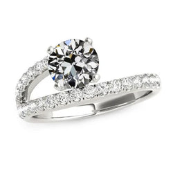 Natuurlijke Diamanten Ring 4ct - Witgoud 14K