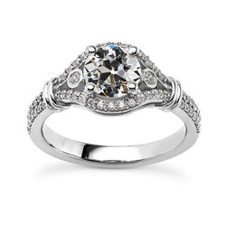 Natuurlijke Diamanten Ring 4.50ct - Witgoud 14K
