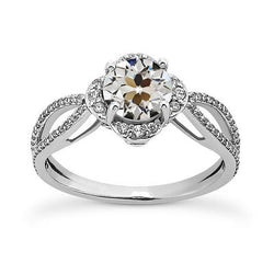 Natuurlijke Diamanten Ring 4.50ct - Witgoud 14K