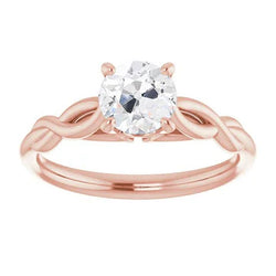 Natuurlijke Diamanten Ring 2ct - Roségoud 14K