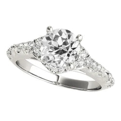 Natuurlijke Diamanten Ring 4ct - Witgoud 14K