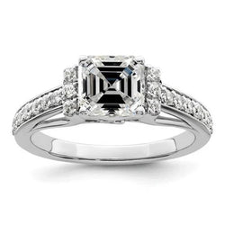 Natuurlijke Diamanten Ring 3.50ct - Witgoud 14K