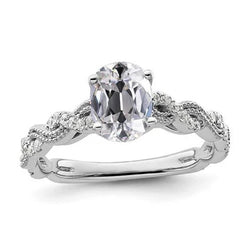 Natuurlijke Diamanten Ring 4.50ct - Witgoud 14K