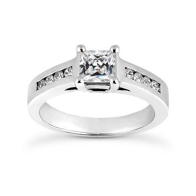 Ronde & Vierkante Snede Oude Mijnwerker Echt Diamanten Ring Basket Set Goud 2,50 Karaat