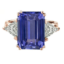 Afbeelding in Gallery-weergave laden, echte diamant 3.50karaat ring close-up detail
