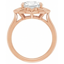 Afbeelding in Gallery-weergave laden, Diamant Solitaire Verlovingsring – profielaanzicht
