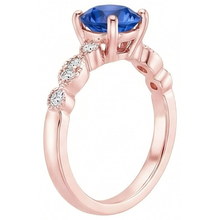 Afbeelding in Gallery-weergave laden, echte round diamant 2.50karaat ring bovenaanzicht
