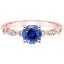 Afbeelding in Gallery-weergave laden, echte round diamant 2.50karaat ring zijaanzicht
