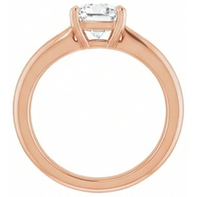Afbeelding in Gallery-weergave laden, Solitaire Verlovingsring 14K Rosé Goud met Fijne Diamant – vooraanzicht
