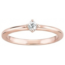 Afbeelding in Gallery-weergave laden, Rose Gold Solitaire Ronde Geslepen Ring Oude Mijn Geslepen Echt Diamant 1 Karaat
