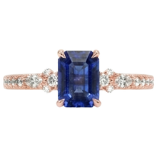 Afbeelding in Gallery-weergave laden, echte round diamant 4karaat ring profielweergave
