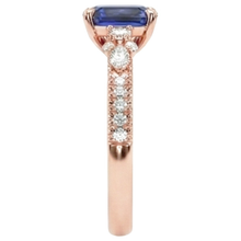 Afbeelding in Gallery-weergave laden, echte round diamant 4karaat ring op wit
