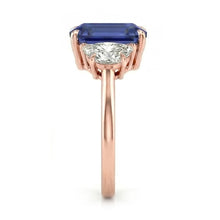 Afbeelding in Gallery-weergave laden, echte diamant 4karaat ring bovenaanzicht
