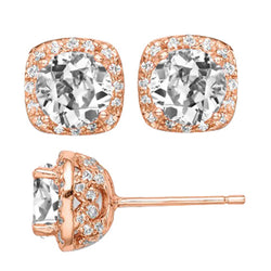 Diamant Oorbellen – 14K Rosé Goud 1,50 karaat