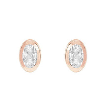 Afbeelding in Gallery-weergave laden, Antiek Cushion Diamant ring in 14K Rosé Goud – vooraanzicht
