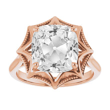 Afbeelding in Gallery-weergave laden, Diamant Solitaire Verlovingsring 5 karaat 14K Rosé Goud – hoofdaanzicht
