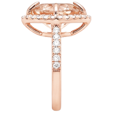 Afbeelding in Gallery-weergave laden, echte trillion morganiet 16.75karaat ring profielweergave
