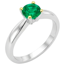 Afbeelding in Gallery-weergave laden, Colombiaanse Smaragd Edelsteen Ring – hoekaanzicht
