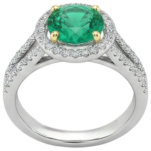 Afbeelding in Gallery-weergave laden, Colombiaanse Smaragd Edelsteen Ring – hoekaanzicht
