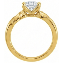 Afbeelding in Gallery-weergave laden, Fijne Diamant Enkele Steen Ring – vooraanzicht
