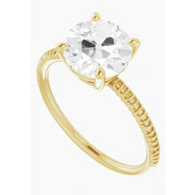 Afbeelding in Gallery-weergave laden, Briljant Enkele Steen Ring 2,50-karaat 14K Geelgoud – vooraanzicht
