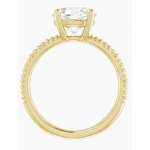 Afbeelding in Gallery-weergave laden, Briljant Enkele Steen Ring 2,50-karaat 14K Geelgoud – zijaanzicht
