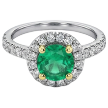 Afbeelding in Gallery-weergave laden, Smaragd Edelsteen Ring – vooraanzicht

