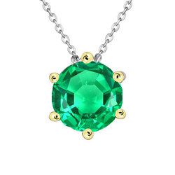 Luxe Edelsteen Hanger met GIA Gekeurd Smaragd – 2,50 karaat