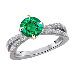 Adelaar Colombiaanse Smaragd Edelsteen Ring 2,50 karaat – 14