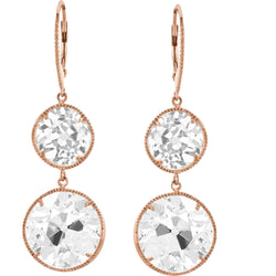 Fijne Diamant Oorhangers 7 karaat G/VS1 – 14K Rosé Goud
