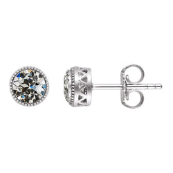 Handgemaakte Fijne Diamant Oorhangers 1 karaat – HarryChadEnt