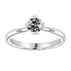 Old Mine Slijpvorm Solitaire Verlovingsring – Diamant 1 karaat