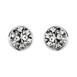 Fijne Diamant Oorstekers – Antiek Cushion 2 karaat 14 Karaat