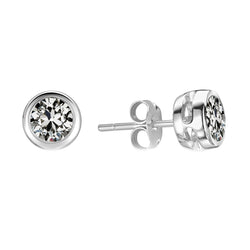 Met de hand vervaardigd Bezel Gezet Fijne Diamant Oorhangers – 1