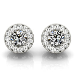 Fijne Diamant Oorbellen 1,50 karaat – 14 Karaat Witgoud