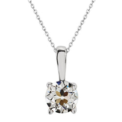 Druppel Hanger 14K Witgoud – Fijne Diamant Old Mine Slijpvorm 2